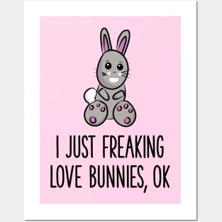 I just freaking love bunnies okay? Posters and Art